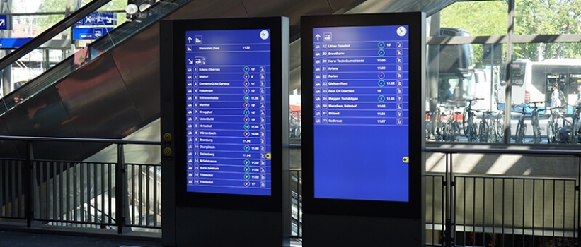 Neue Abfahrtsanzeigen am Bahnhof Luzern