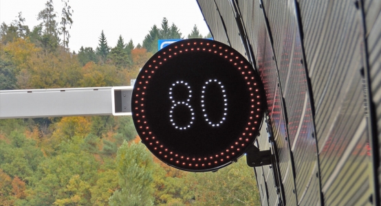 A5 Ostast LED Geschwindigkeitssignal